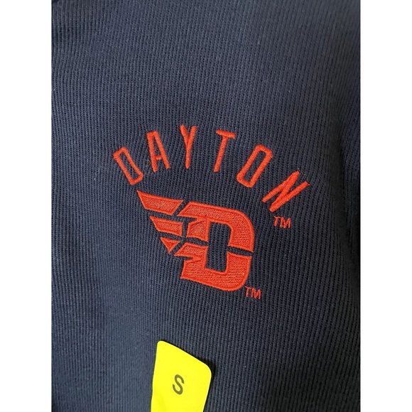 Dayton Flyers Blue 1/4 Zip Long Sleeve Sweatshirt Size Small - Picture 3 of 4